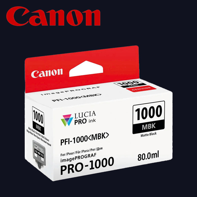 CANON Tinte PFI-1000(MBK) MATTSCHWARZ 80ml für iPF PRO-1000