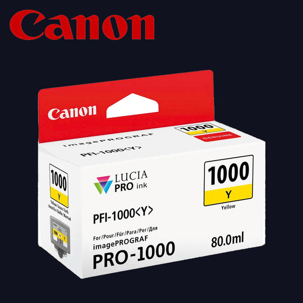 CANON Tinte PFI-1000(Y) GELB 80ml für iPF PRO-1000