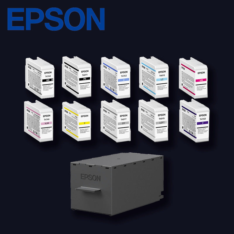 EPSON T47A kompletter Satz 10 Farben inkl. Maintenance Tank für SC-P900