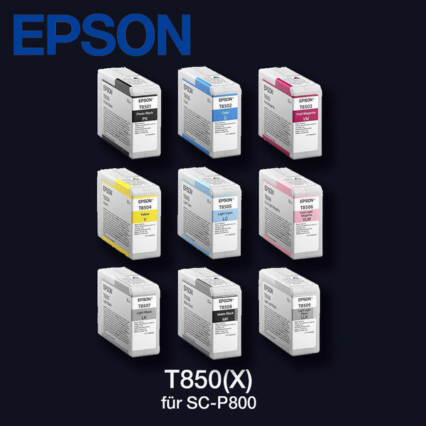 EPSON T850 kompletter Satz 9 Farben für Surecolor SC-P800