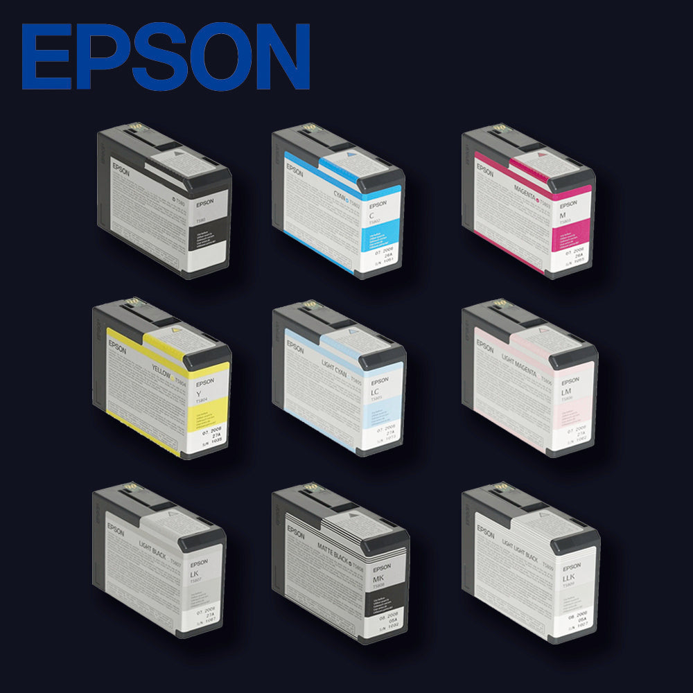 EPSON T580 kompletter Satz 9 Farben für Stylus Pro 3800