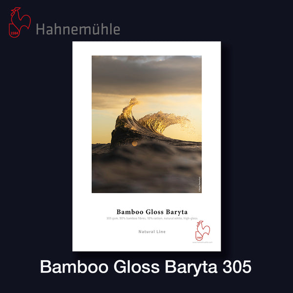 HAHNEMÜHLE Bamboo Gloss Baryta 305 | A3+ 25 Blatt