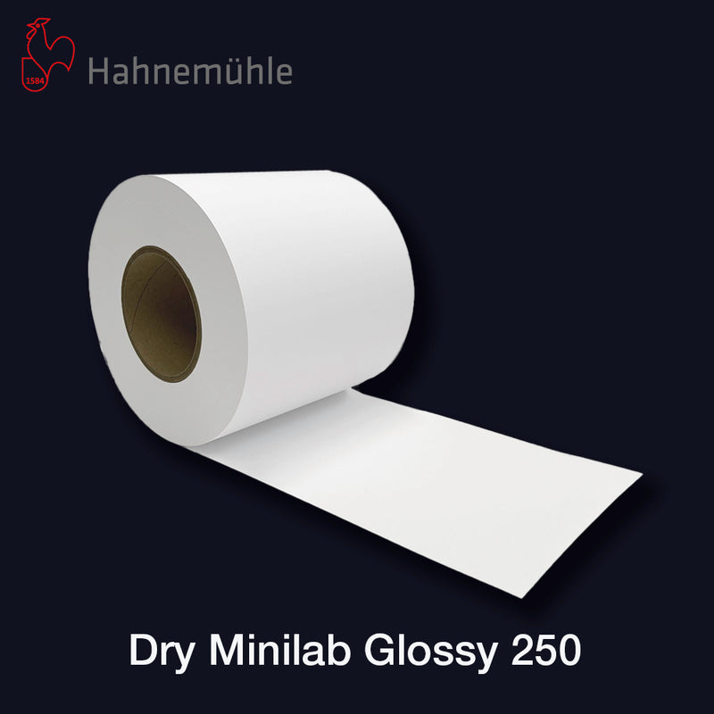 HAHNEMÜHLE Dry Minilab Glossy | 8" - 20,23cm x 65 m (2x Rollen)