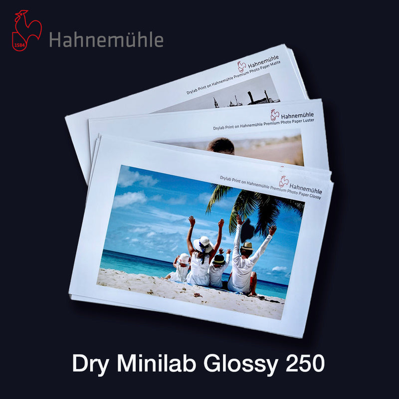 HAHNEMÜHLE Dry Minilab Glossy | 8" - 20,23cm x 65 m (2x Rollen)