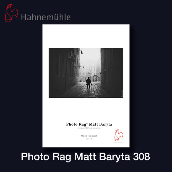 HAHNEMÜHLE Photo Rag Matt Baryta 308 | 44" - 111,8cm x 12 m Rolle