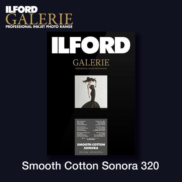 ILFORD GALERIE Smooth Cotton Sonora 320gsm | A3 25 Blatt